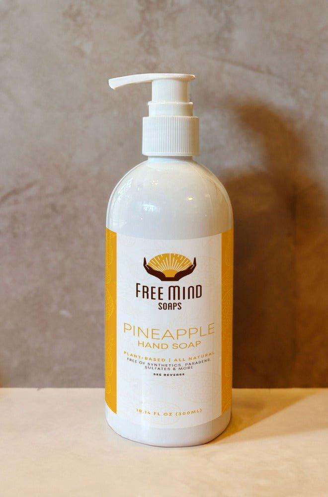 Pineapple-based Enzyme Hand Soap | Free Mind Soaps | Pineapple & Tangerine | Natural Hand Soap - Free Mind Soaps